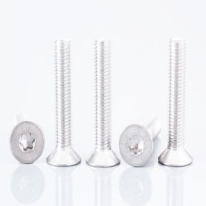 China Coarse Thread Stainless Steel Flat Socket Cap Screw Various Sizes on sale