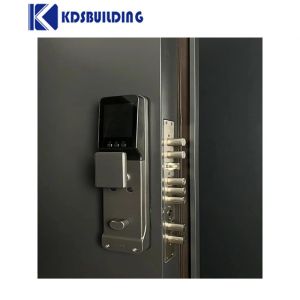 Front Iron Steel Fire Door With Window Main Security Steel Gate For House