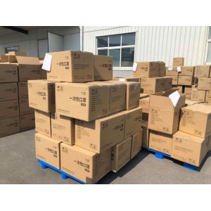 Non Woven 3 Ply Disposable Face Mask Virus Protection With Elastic Earloops