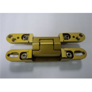 Cheap Chrome Painted / Gold Painted 3D Adjustable Concealed Hinge 135x18x21 mm for sale