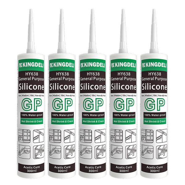 Quality Transparent Acetic Silicone Sealant Glass Adhesive Anti Fungus Acetoxy Silicone wholesale