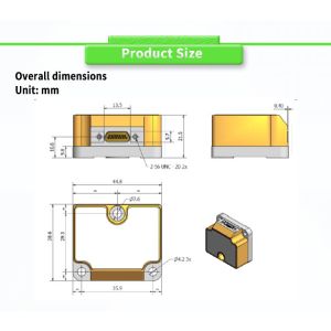 UNIVO UBTM400Y FOG Antenna Gyro Navigation System with Fibre Optic Gyroscope
