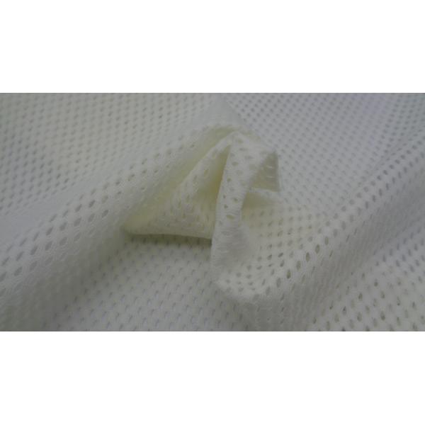 Quality Mesh White Fabric 90% Nylon 10% Spandex 120 Gsm Water Droplets Shape wholesale
