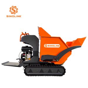 Hi Tip Mini Dumper Crawler Standing Construction Machine 500kg Load