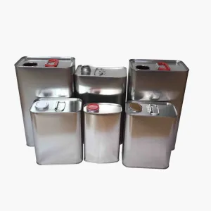 China 200ml 1L F Style Square Rectangular Metal Jerry Tin Container Can For Glue / Engine Oil / Solvent / Paint Packaging on sale