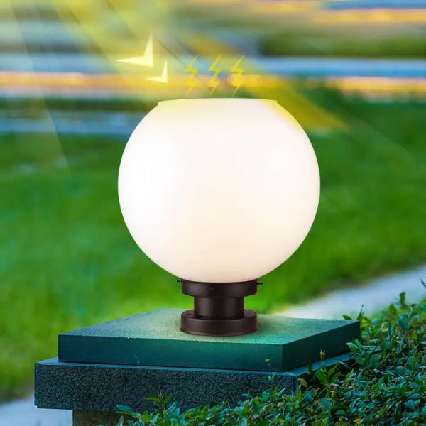 Quality Light controlled sensing，Solar pillar headlights | Energy saving | courtyard colonnades wholesale