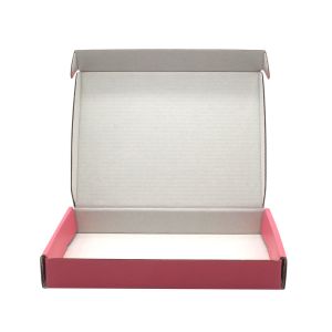Custom Logo Printing Corrugated Pink Small Custom Mailer Packiging Box