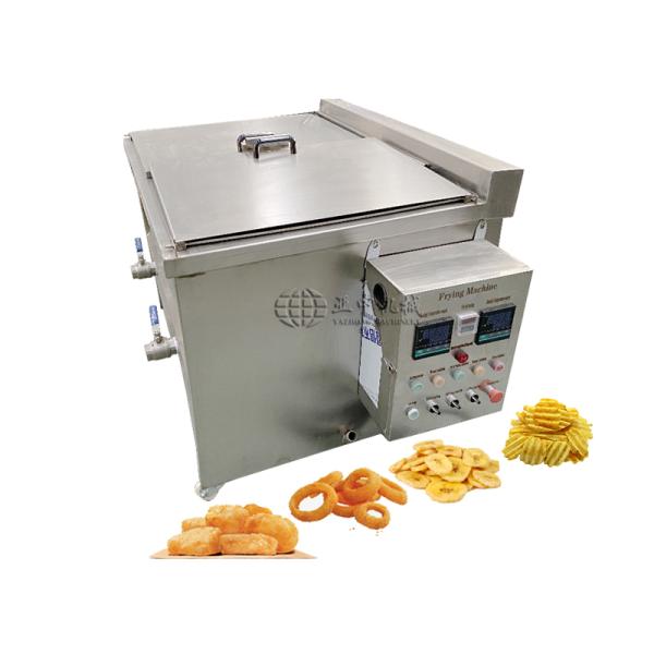Quality 100kg/h Double Tanks Industrial Electric Chicken Deep Fryer for Restaurant Potato Frying Machine wholesale
