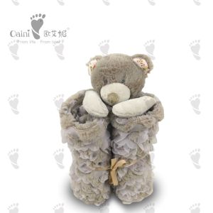 Customised 88cm Baby Bedding Set Loveable Huggable Animal Teddy Bear Blanket
