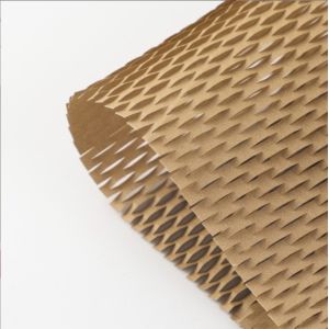 Cushioning honeycomb paper, honeycomb paper filled with kraft paper, ceramic