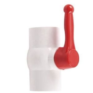 QX-001 Long Handle 1/2 rdquor -4 rdquor PVC Ball Valve with Thread or Socket Connection