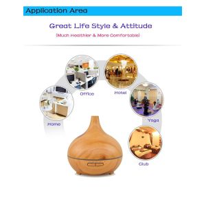 400ml Advanced Ultrasonic Aroma Essential Oil Diffuser Lamp Aromatherapy