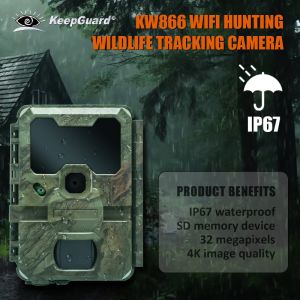 WIFI trail Camera KW866 waterproof IP67 OEM/ODM up to 512GB Storage SD Memory