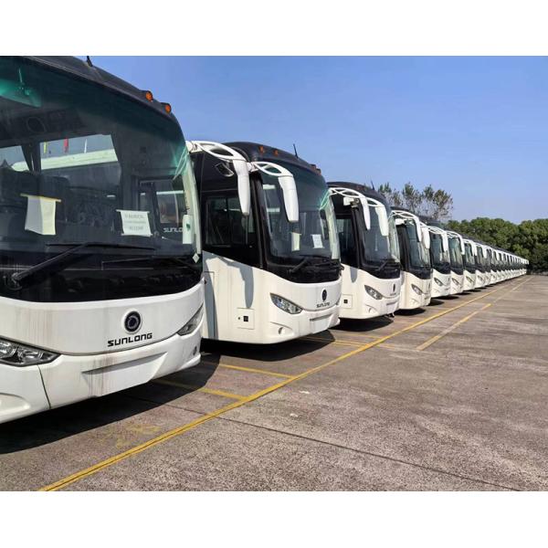 A second-hand 10-meter 36-seat Shenlong bus