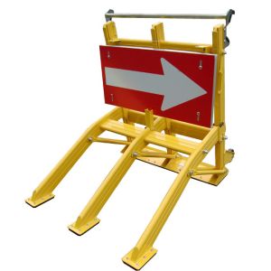 Traffic Orange Electrostatic Spraying Anti Ram Barrier Foldable