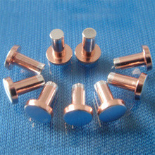 ISO9001 Approved High Quality Fine Silver Electrical Contacts / Copper Rivet