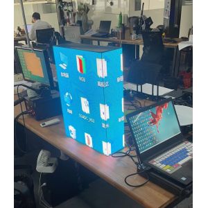 Showcase Advertising P2RGB Coner Display Indoor LED Video Wall With Video