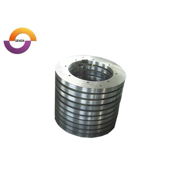 Quality Precision CNC Ground Carbide Steel Blades Round Shape HRC45-65 Hardness For Rotary Slitting wholesale