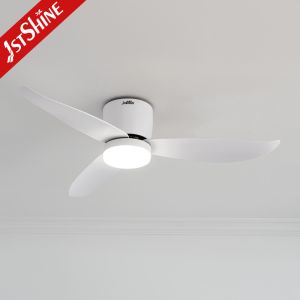 Flush Mount Design 2-in-1 Ceiling Fan Optional LED Light for 220V Voltage and