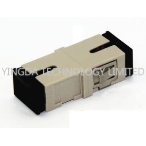 Durable OM2 Multimode Optical Fiber Coupler Without Flange SC Adapter Beige