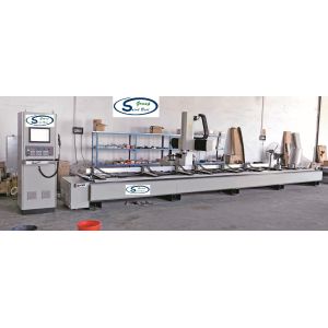 Four Axis CNC Aluminium Fabrication Machinery Profile Cutting Center