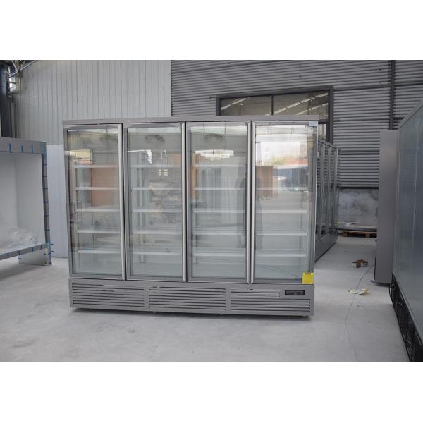 Commercial 1700L Upright Glass Door Cooler With SECOP Compressor