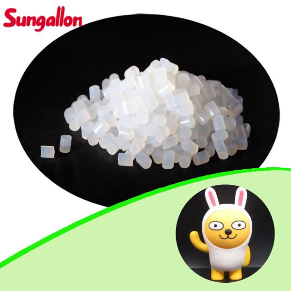 Quality 10A~95A White Toy TPR Granules Soft Rubber Pellets for Creative Play wholesale