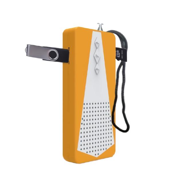 Lightweight USB FM Radio Receiver with Built-In Antenna 88-108MHz Frequency