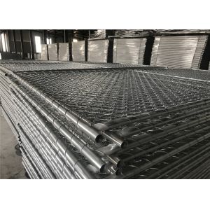 6'x12' temporary chain link fence panels OD 38mm tube wall thick 1.60mm mesh 63mm x 63mm