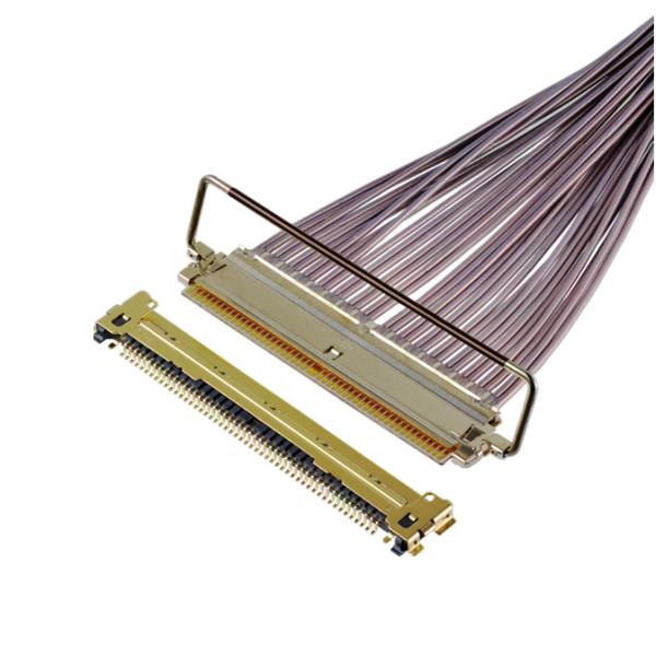 Quality 64 Gbps PAM4 81863-100B-01 50P 0.4mm Pitch Horizontal Mating Type Micro-Coaxial Cable Assembly OEM/ODM wholesale