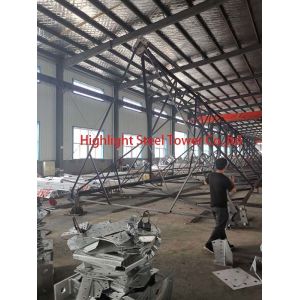 Buy cheap Angular Three Legged 60 Degree Lattice Telecom Tower from wholesalers