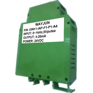 WAYJUN 3000V isolation Frequency to Current/Voltage Isolated Transmitter DIN35