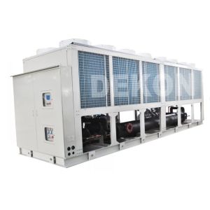 China Air cooled screw chiller 700KW with heat pump on sale