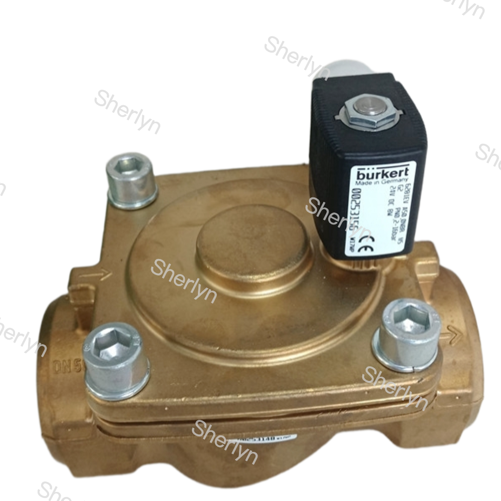 BURKERT Solenoid Valve 00322520 G3/8 Brass Valve Body DC24V