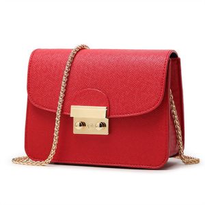 2017 new first layer genuine leather shoulder bag Messenger small square bag