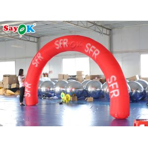 Custom Inflatable Arch Red 6*3m Inflatable Arch Start Finish Line For Advertisin