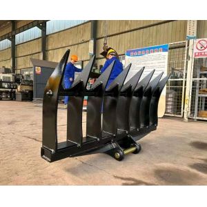 Excavator Rake Bucket , land rake for excavator CAT320D PC200