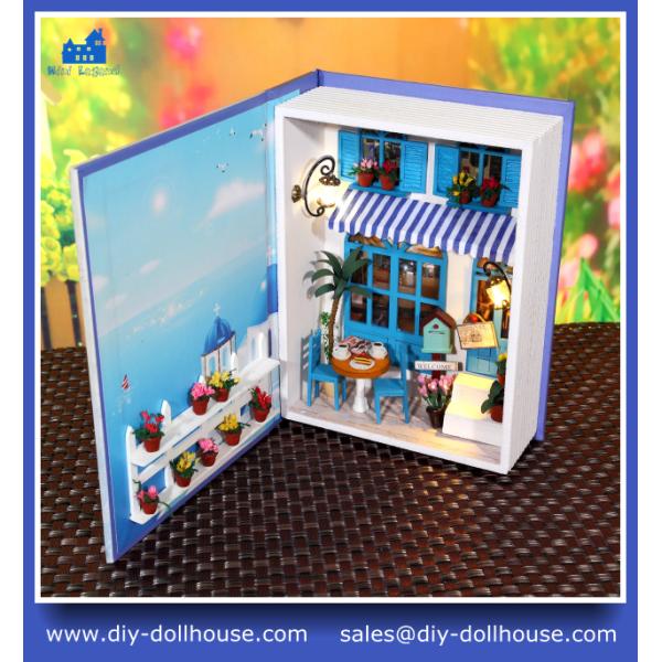 Mini dollhouse diy woodem dollhouse building model B003