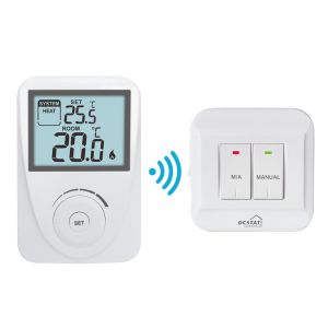 Wireless Comfortable High Temperature Digital Heating RF Room Thermostat
