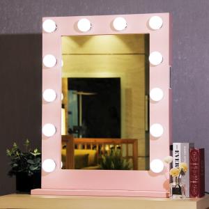 Cheap Dimmable LED Lighted Makeup Mirror With Music Player And Adjustable Lights for sale