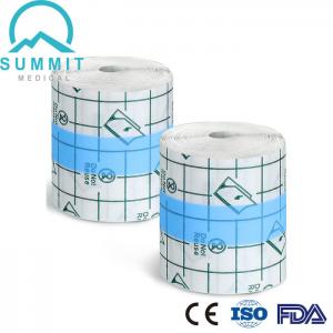 Cheap Transparent Film Wound Dressing Roll , Tattoo Aftercare Clear Adhesive Bandages for sale