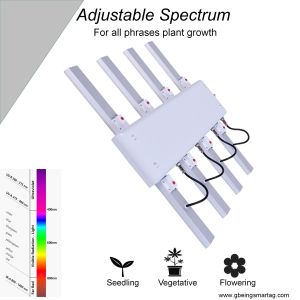 1.8μMol/J 160W Dimmable LED Grow Lights For Indoor Growing Cannabis B4-6