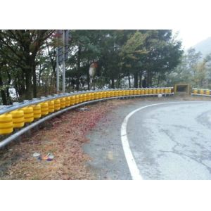 Yellow Red Color Traffic Safety Roller Barrier With Hot Dip Galvanized