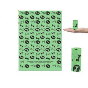compostable logo printed colorful pet dog waste trash bag plastic garbage bag