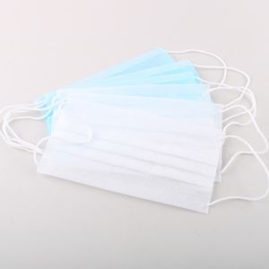 Hypoallergenic Disposable Face Mask Three Layers With Earloop Anti Pollution