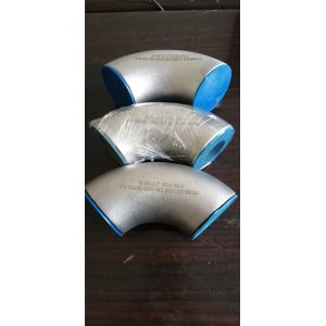 China Nickle Alloy Steel Pipe Fittings 90 LR SMLS Elbow 5 STD Alloy 625 Butt Welding Fitting on sale