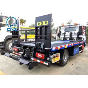 China 4x2 6TIRES EuroII 3-5tons Light Duty Wrecker Tow Truck For Broke Car Drag & Transfer With Cummims Engine on sale