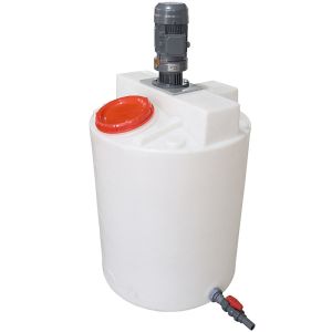 Rotational Poly Plastic 100 Gallon Mixing Tank With Agitator