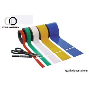 Anisotropic Rubber Magnet Sheet , Flexible Magnetic Tape With Adhesive