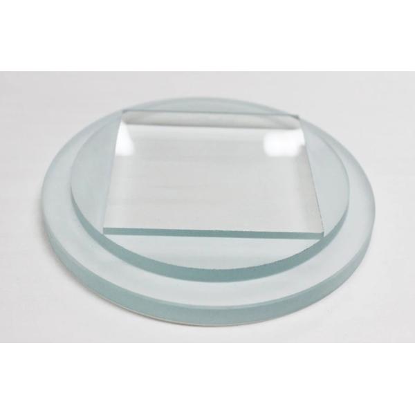 3 Layers Tempered Step Glass Optical Grade Round / Square High Borosilicate Glass Smooth Surface